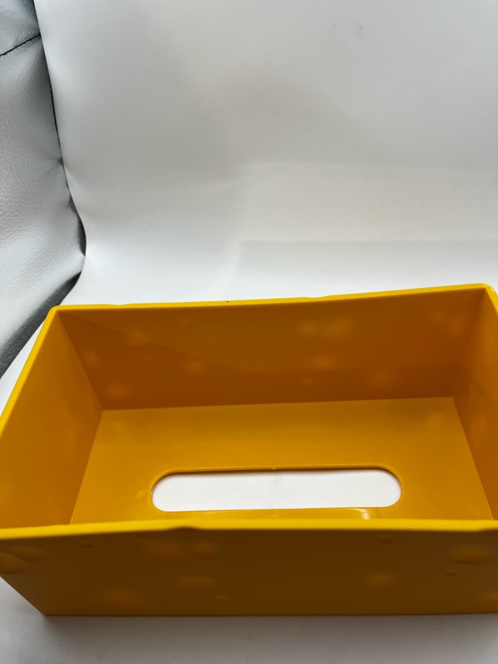 Yellow Rectangular Cheese Patterned Tissue Box Cover - Unbranded - Picture 5 of 7